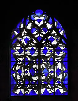 Nevers: Stained glass window, Nevers Cathedral, Nevers
