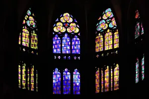Nevers: Stained glass window, Nevers Cathedral, Nevers