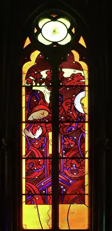 Nevers: Stained glass window, Nevers Cathedral, Nevers