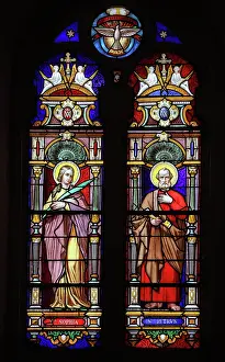 Verdon: Stained glass window, Royal Chapel, Cordouan Lighthouse