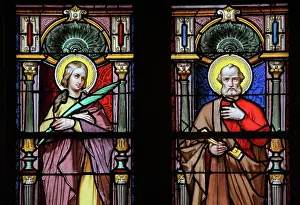 Verdon: Stained glass window, Royal Chapel, Cordouan Lighthouse