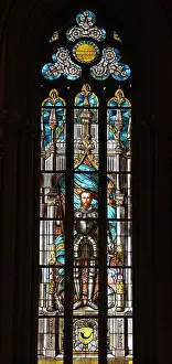 Svenska: Stained glass window, Uppsala Cathedral, Uppsala, Sweden