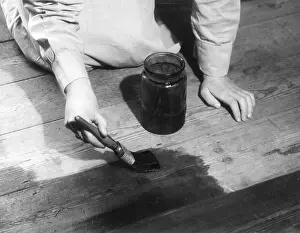 Staining: STAINING FLOORBOARDS