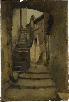 Stair: Staircase in an alley in Rome