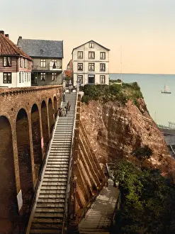 Helgoland: Staircase - Architecture - Village - Germany