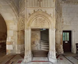 Hermetic: Staircase to chapel, Palais Jacques Coeur, Bourges, France
