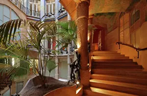Mila: Staircase, Inner Courtyard, La Pedrera, Barcelona