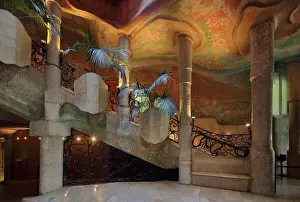 Mila: Staircase, Inner Courtyard, La Pedrera, Barcelona