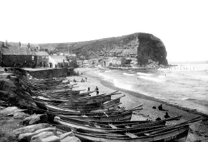 Staithes: Staithes, the Harbour c1885