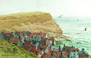 Staithes: Staithes, North Yorkshire, viewed from the cliffs