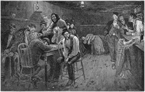 Clientele: Stale Beer Dive - Mulberry Steet Bend, New York, USA - 1891