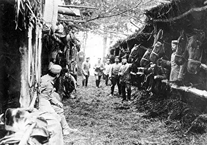 Mihiel: Stalls for horses on the Western front, 1914