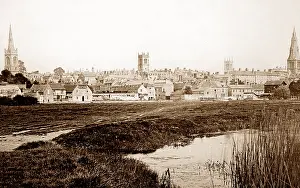 Stamford: Stamford from the meadows, Victorian period