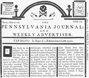 Broadside: Stamp Act Deplored in Newspaper