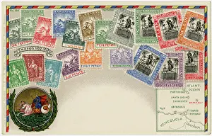 Philatelic: Stamp Card produced by Ottmar Zeihar - Barbados
