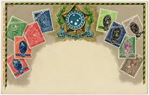 Philatelic: Stamp Card produced by Ottmar Zeihar - Brazil