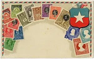 Philatelic: Stamp Card produced by Ottmar Zeihar - Chile