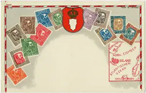 Philatelic: Stamp Card produced by Ottmar Zeihar - Iceland