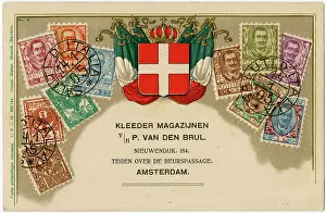 Zeihar: Stamp Card produced by Ottmar Zeihar - Italy