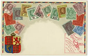 Philatelic: Stamp Card produced by Ottmar Zeihar - Straits Settlements