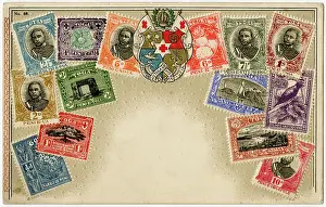 Tongan: Stamp Card produced by Ottmar Zeihar - Tonga