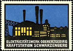 Schwarzenberg: Stamp stamp Power station Schwarzenberg