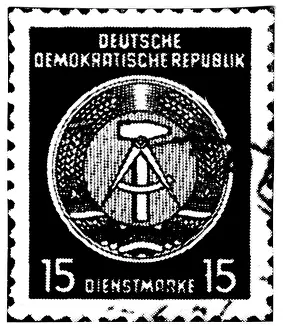 Sickles: stamps, Germany, German Democratic Republic
