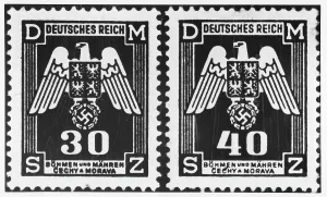 Protectorate: Stamps of the Protectorate of Bohemia and Moravia, 1943