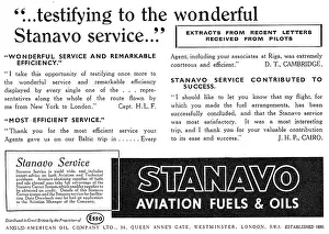 Stanavo: Stanavo Aviation Fuels & Oils