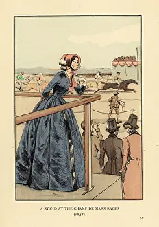 Chinois: A stand at the Champ de Mars races, 1848