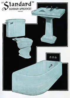 Sanitary: Standard Sanitary Appliances suite in Claire de Lune Blue