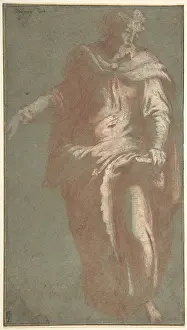 Standing Bearded Man Holding a Book. 1530?60