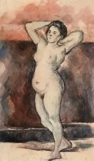 Nudes: Standing Female Nude, by Paul Cezanne