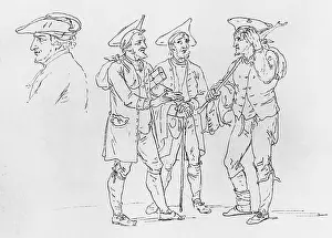 Vincenz: Three standing merchant Jews