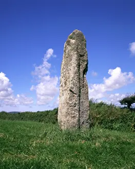 Bodmin: Standing stone, Bodmin Moor, Cornwall
