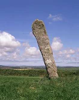 Bodmin: Standing stone, Bodmin Moor, Cornwall