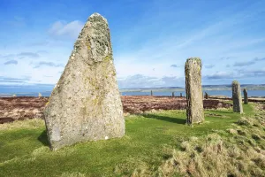Henge: Standing stones, Ring of Brodgar, Mainland, Orkney, Scotland