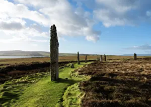 Henge: Standing stones, Ring of Brodgar, Mainland, Orkney, Scotland