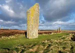 Henge: Standing stones, Ring of Brodgar, Mainland, Orkney, Scotland