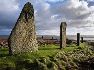 Henge: Standing stones, Ring of Brodgar, Mainland, Orkney, Scotland