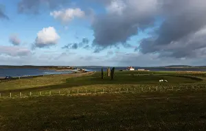 Henge: Standing stones of Stenness, Mainland, Orkney, Scotland