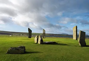 Henge: Standing stones of Stenness, Mainland, Orkney, Scotland