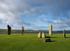 Henge: Standing stones of Stenness, Mainland, Orkney, Scotland
