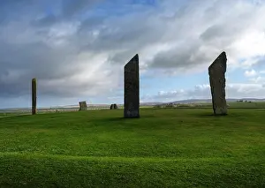 Henge: Standing stones of Stenness, Mainland, Orkney, Scotland