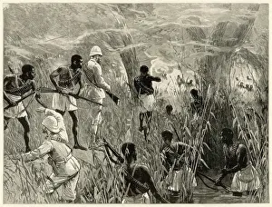 Emin: Stanley in Africa: the vanguard attacked