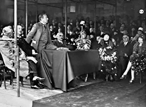 Stanley Baldwin at the inauguration of a bypass road in King