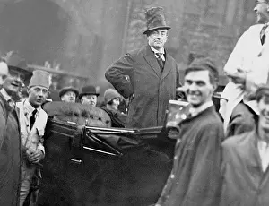 Herdman: Stanley Baldwin in a Landauer, 1929