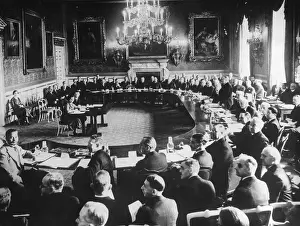 Ceremonies: Stanley Baldwin opens the Empire Conference in London, 1937