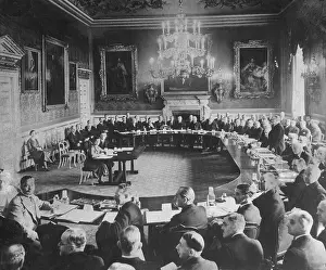 Ceremonies: Stanley Baldwin opens the Empire Conference in London, 1937