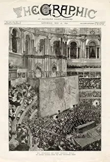 Lecturing: Stanley lecturing at the Albert Hall